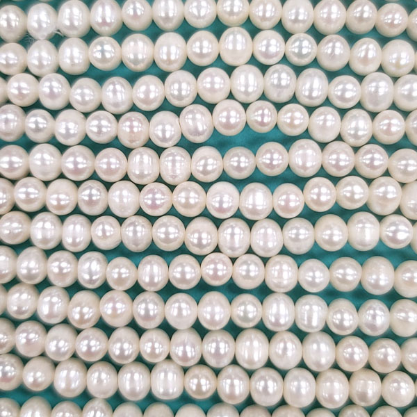 FRESHWATER PEARL POTATO 6-7MM WHITE